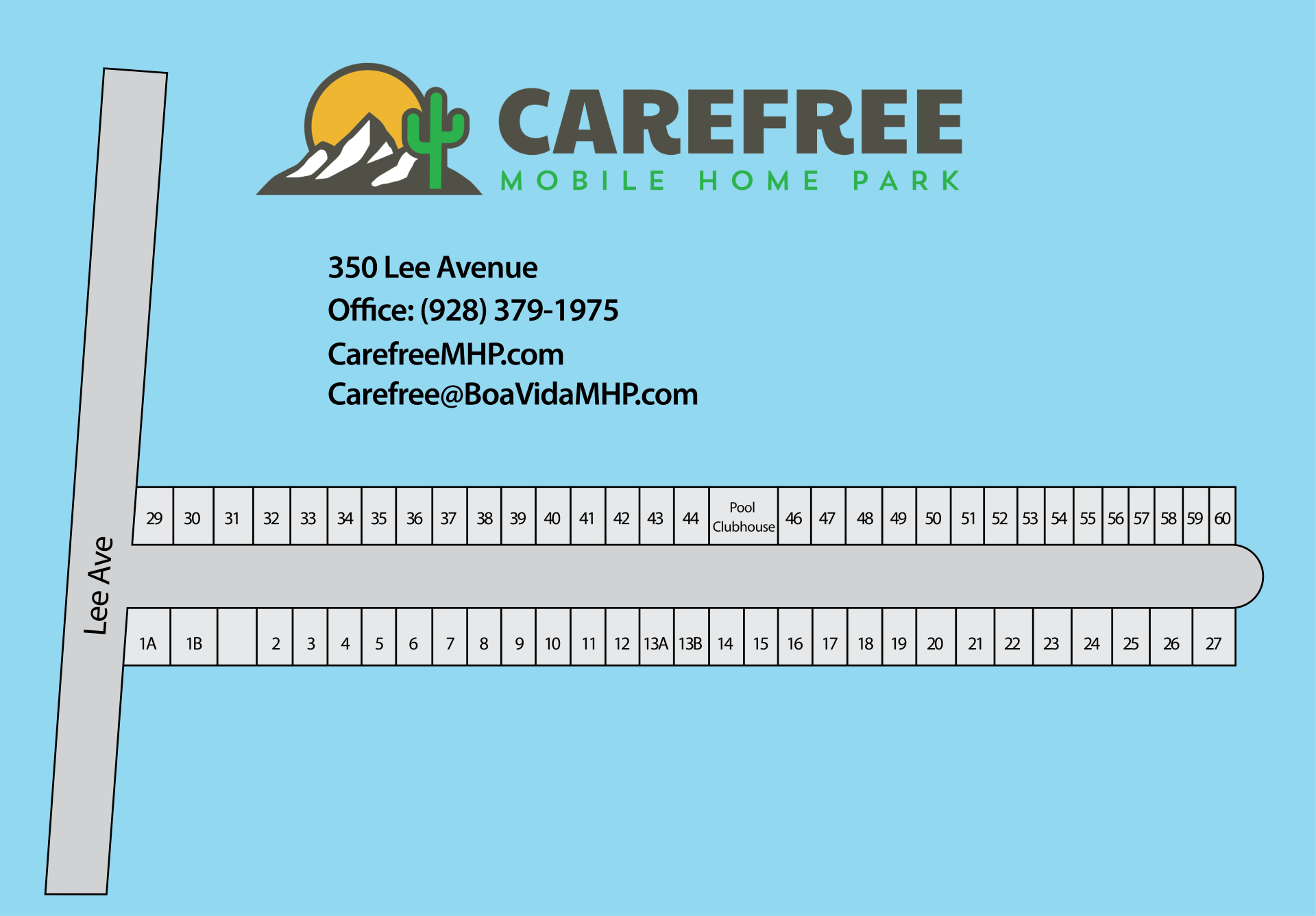 Carefree Mobile Home Park Map